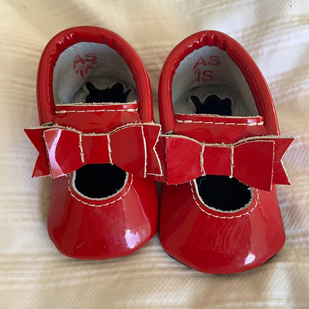 Freshly Picked Red Bow Moccasins ❤️